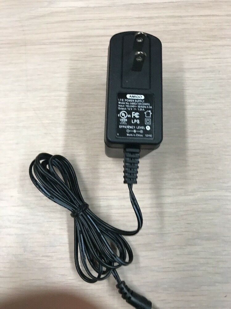 NEW Amigo AMS3-120120FU AC Power Supply Adapter Charger 12V DC 1.25A NEW Amigo AMS3-120120FU AC Power Supply Adapter Charger 12V DC 1.25A